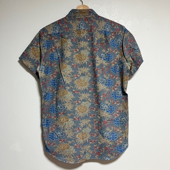 J.Crew Floral Print Short Sleeve Shirt - 100% Cotton - Approx Size M - Picture 8 of 8